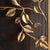 Gold Rubbed Black Graceful Leaves Fireplace Screen For Sale - Image 9 of 11