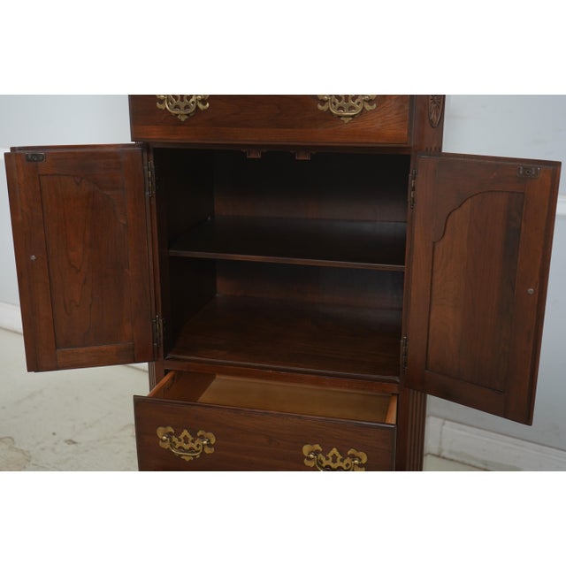 Ethan Allen 1970s Ethan Allen Cherry Georgian Court Lingerie Chest For Sale - Image 4 of 16