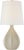Transitional AERIN by Visual Comfort Signature Rana Large Table Lamp in Stone White with Linen Shade For Sale - Image 3 of 3