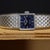 Vintage Omega Geneve Ladies 18k White Gold Blue Dial Square Mesh Bracelet Watch For Sale - Image 14 of 15