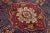 Medallion Designed Handmade Vintage Tabriz Wool Rug in Blue 7 X 9 For Sale - Image 4 of 9