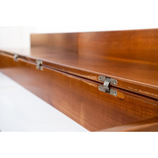 Coffee Table in Walnut by Giovanni Michelucci, 1970s For Sale - Image 6 of 12