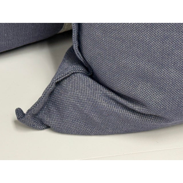 Thom Filicia for Eastern Accents Strauss Denim Decorative Pillows, Pair For Sale - Image 10 of 12