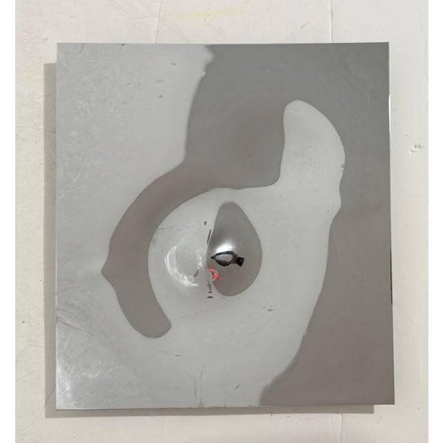 Willy Weber, Swiss Op Art Mirror Polished Metal Stainless Steel Sculpture Relief Will Weber, 1977 For Sale - Image 17 of 18