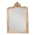 19th Century French Wood White Patinated Mirror For Sale