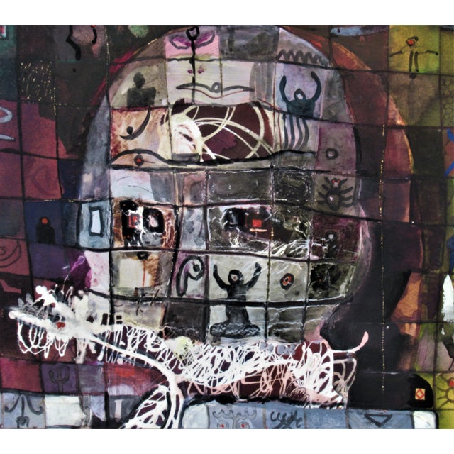 Contemporary Ahmed Abushariaa, Untitled, Circa2000 For Sale - Image 3 of 8