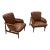 Pair of Mid Century Modern Leather Club Chairs For Sale