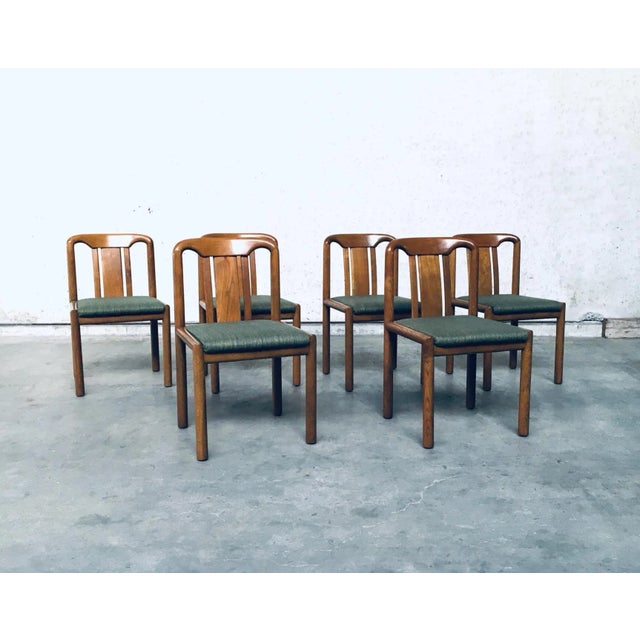 German Oak Dining Chairs, 1970s, Set of 6 For Sale - Image 17 of 18