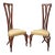 Christopher Guy 1990's Side Chair in Mahogany With Crossed Legs and Leather Seat - 2 Available For Sale