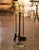 Mid 20th Century Mid-Century French Louis XVI Style Brass and Iron Fireplace Tool Set For Sale - Image 5 of 7