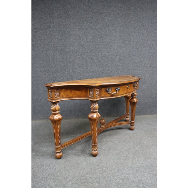 Drexel Heritage Cherry and Walnut Console Table For Sale - Image 12 of 17