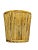 Wood Tortoise Pencil Bamboo and Rattan Basket Planter For Sale - Image 7 of 12