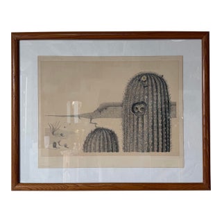 1976 Vintage Peter Parnall “Elf Owl” Serigraph Print – Signed For Sale