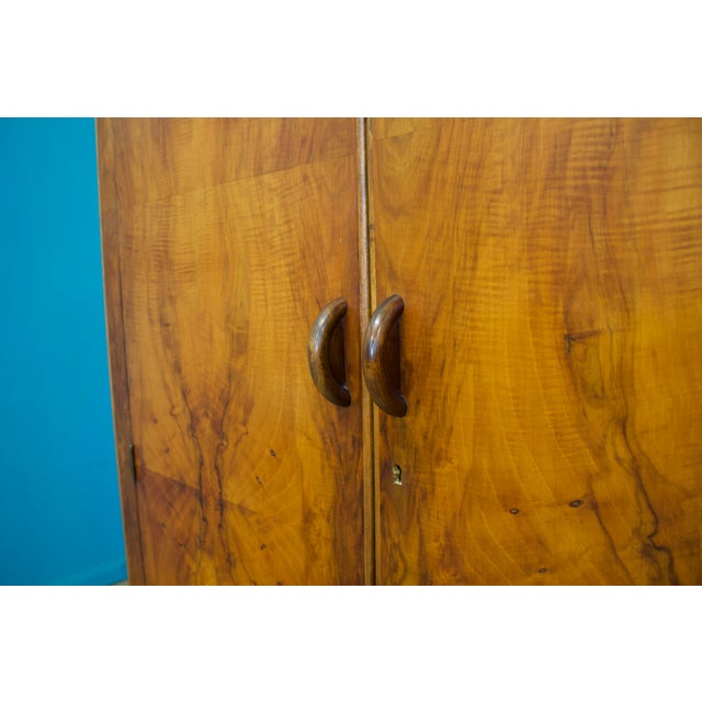 Art Deco Wardrobe in Walnut, 1930s For Sale - Image 6 of 10
