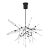 Visual Comfort Modern Spur Chandelier LED Matte Black For Sale