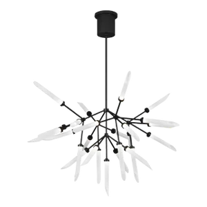 Visual Comfort Modern Spur Chandelier LED Matte Black