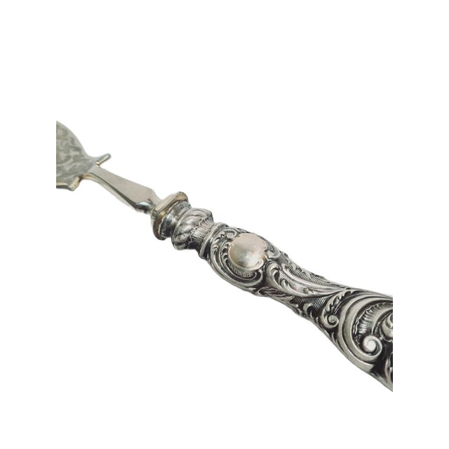Clasicisst Silver Roast Fork, France, 1880s For Sale - Image 6 of 9