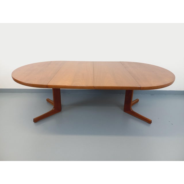 Vintage Scandinavian Round Teak Dining Table, 1960s For Sale - Image 13 of 18