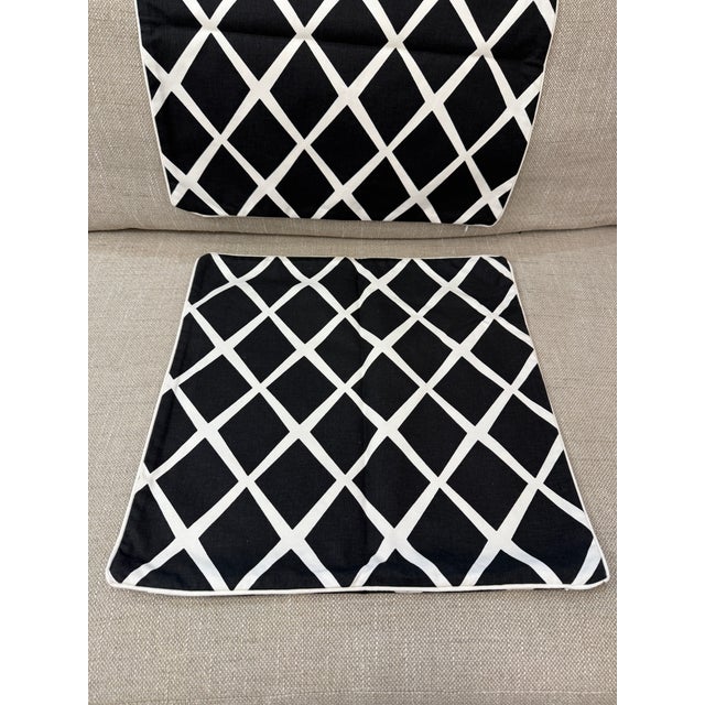 Serena & Lily Serena & Lily Lattice Print Pillow Covers, Pair For Sale - Image 4 of 12