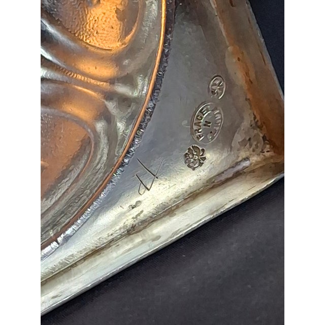 Antique Fraget Warsaw Shabbat Candlesticks Pair No. 4214 Polish Silver Plate 11" For Sale - Image 9 of 18