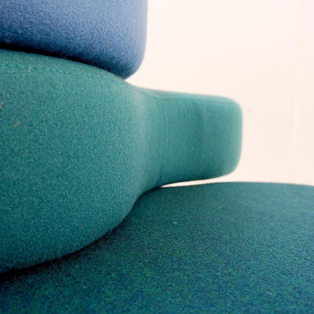 Blue Tapa Modular Ottoman attributed to Mac Stopa for Nowy Styl Group, France, 2016 For Sale - Image 8 of 16