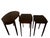Early 20th Century Mahogany Nest of Three Tables by Mersman Furniture For Sale - Image 9 of 10