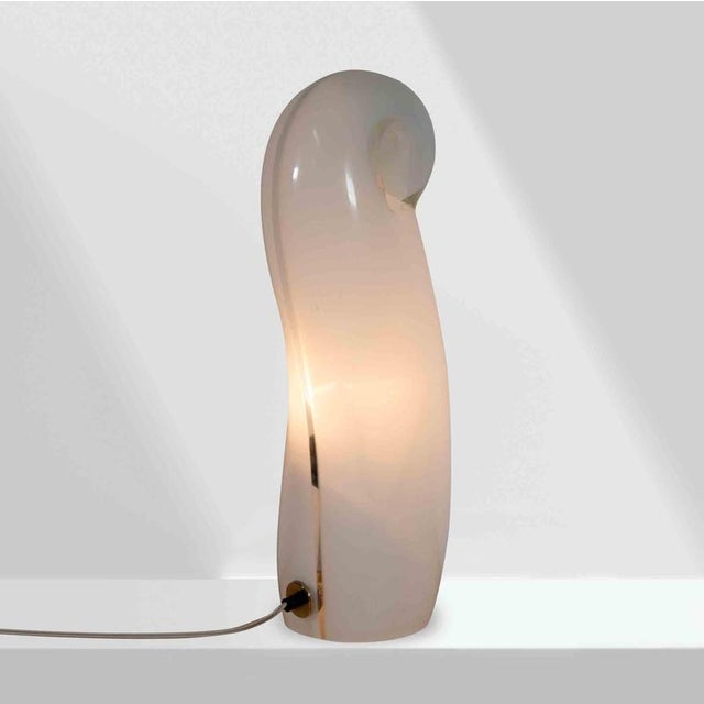 Big Table Lamp is a design item realized in the 1970s, attributed to Gino Vistosi for Moda Luce. Murano glass lamp A...