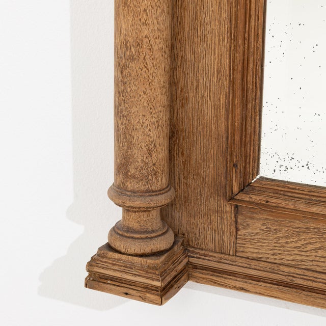 19th Century France Renaissance Amber Wood Mirror For Sale - Image 9 of 9