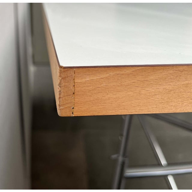 Minimalist Chrome Desk or Dining Table by Egon Eiermann for Wieland For Sale - Image 6 of 18