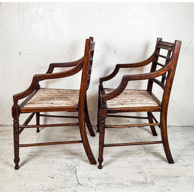 Traditional Late 19th Century Aesthetic Movement Dining Chairs, Set of 6 For Sale - Image 3 of 18