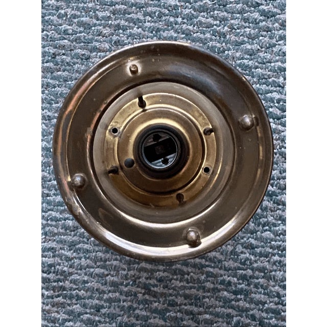 Mid-Century Modern Vintage Mid Century Modern Style Berry Disign Frosted Glass Ceiling Mount Light For Sale - Image 3 of 8