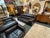 Italian Calia Italia Leather Sofa, Black For Sale - Image 3 of 12