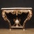 French Lacquered and Painted Console Table, 1980s For Sale - Image 12 of 12