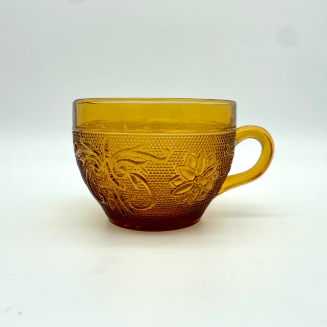 1970s Imperial Glass Tiara Daisy Sandwich Amber Glass Set- 28 Pieces For Sale - Image 10 of 13