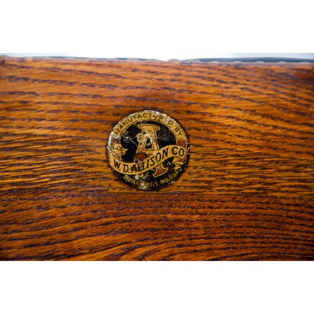 Early 20th Century Victorian Oak Footstool For Sale - Image 11 of 12