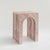 Arched Side Table in Travertine - Beige - Elevate your living space with the handcrafted Arched Side Table, luxurious...