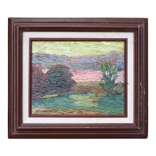 Framed Impasto or Impressionist Landscape Painting by Griesmeyer For Sale