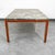 Mid Century Modern Coffee Table Rectangular Marble Rosewood Metal Steel Stone For Sale - Image 4 of 12