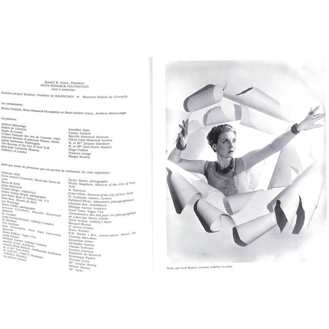 "Mona Bismarck Balenciaga Cecil Beaton" 1994 For Sale - Image 10 of 12
