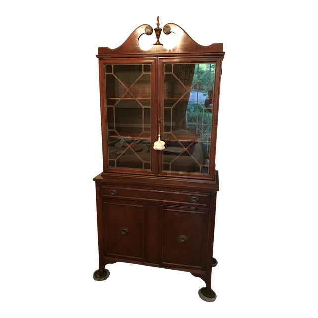 MId Century Modern Mahogany Hutch (Bookshelf, China ) With