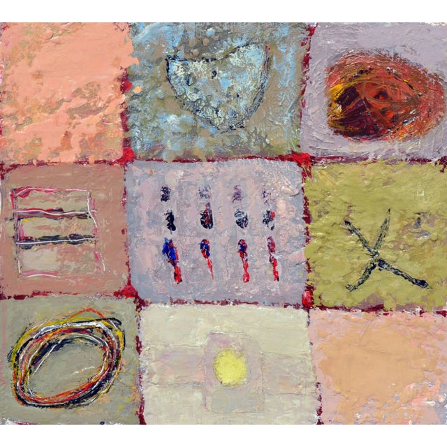 Abstract Expressionism Kathryn Stowell "Patches" Abstract Oil on Canvas 1998 For Sale - Image 3 of 6