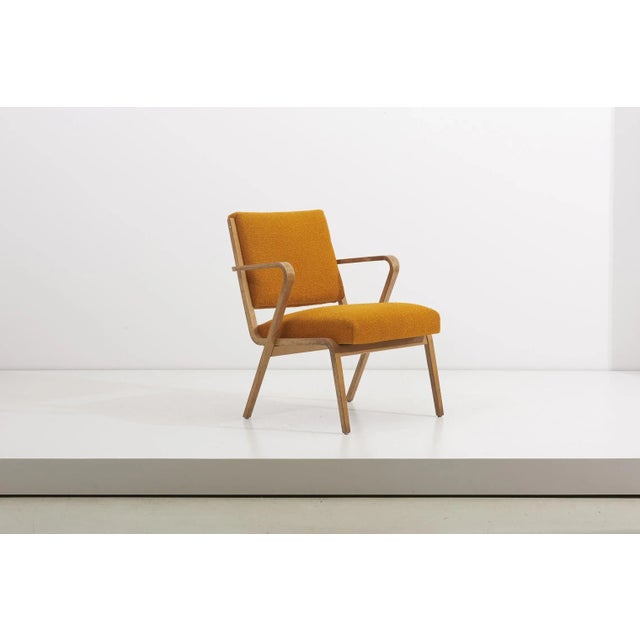 Set of 2 easy chairs designed by architect Selman Selmanagic in 1957 for the East German manufacturer VEB Deutsche...