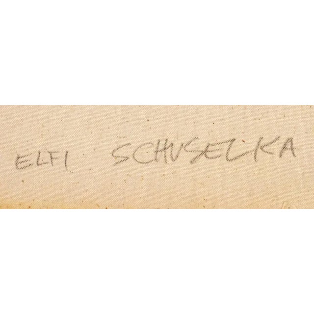 Elfi Schuselka "Fall" Abstract Oil on Canvas For Sale - Image 11 of 12