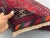 Textile 3'10" X 7'10" Vintage Afghan Hand-Knotted Baluchi Rug, Red Tribal Geometric Kitchen Rug For Sale - Image 7 of 12