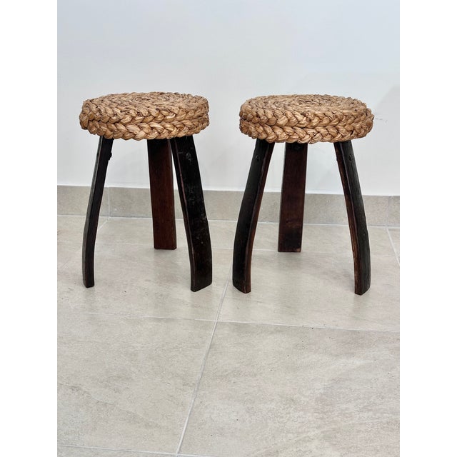 Stool by Adrien Audoux & Frida Minet, 1966 For Sale - Image 9 of 9
