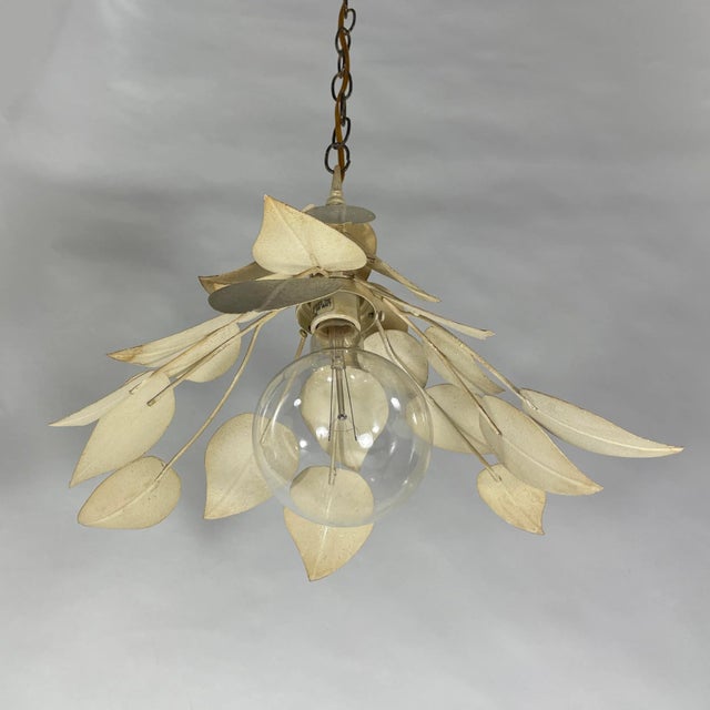 Rare Postmodern Fredrick Ramond Cascading Tole Swag Lamp / Chandelier. Copy-write from 1989. Super charming piece....