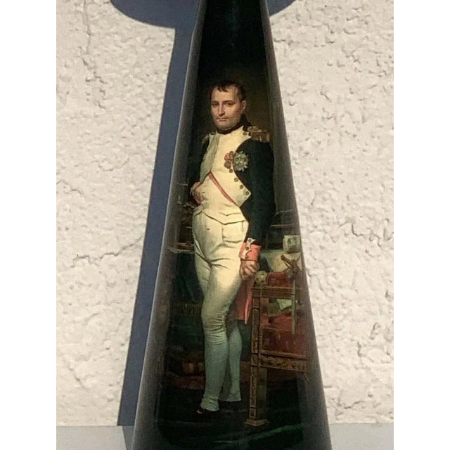 Mid 20th Century French Bronze Lamp, Enameled With Emperor Napoleon in His Study at the Tuileries For Sale - Image 4 of 12