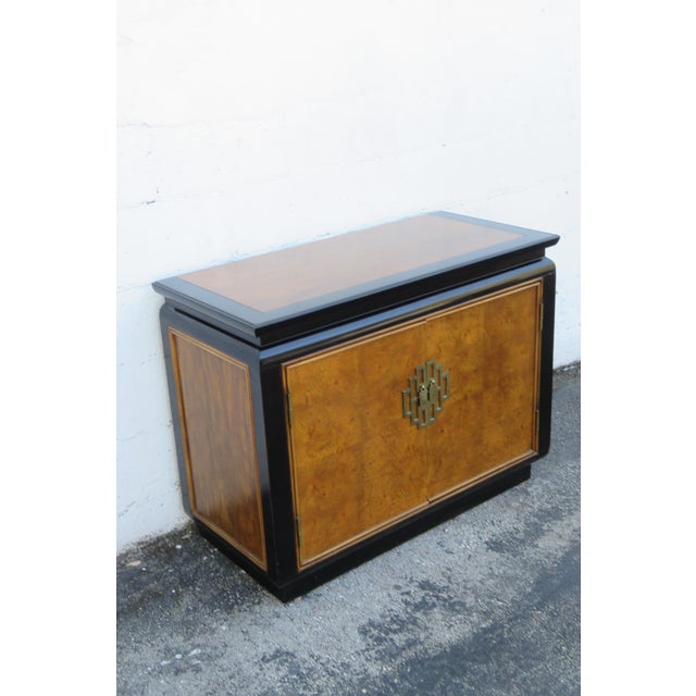 Late 20th Century Chinoiserie Chin Hua Hollywood Regency Serving Table Buffet Lacquered 6187 For Sale - Image 10 of 16