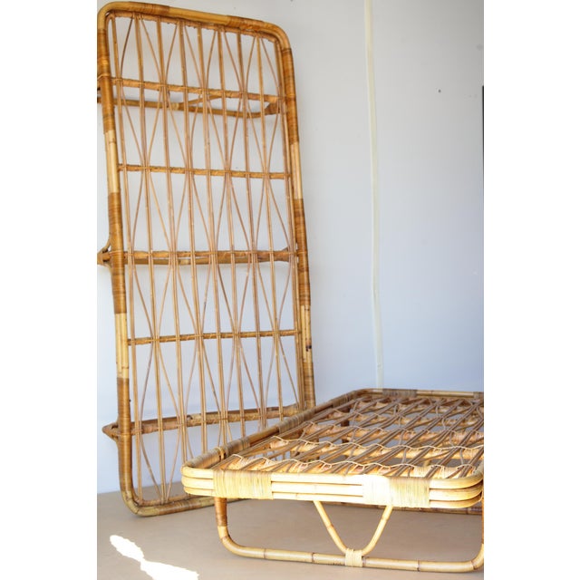 1960s Mid-Century Modern Rattan Daybed from Úluv, 1960s, Set of 2 For Sale - Image 5 of 18