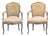 Pair of 19th Century Italian Painted and Parcel-Gilt Armchairs For Sale